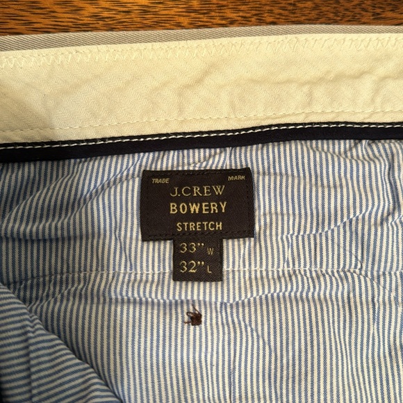 J. Crew Bowery stretch grey cotton flat front slim fit trouser pants - Picture 3 of 4